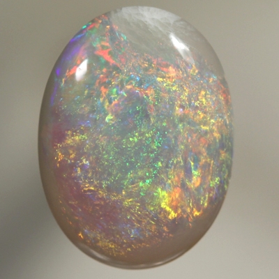 SOLID SEMI BLACK OPAL Bright fire throughout in a 3D pattern